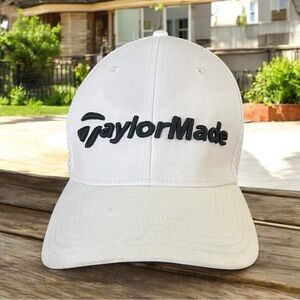 Taylormade Golf SLDR Tour Preferred White Adjustable Strapback Hat Cap - L to XL